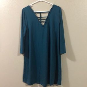 teal dress